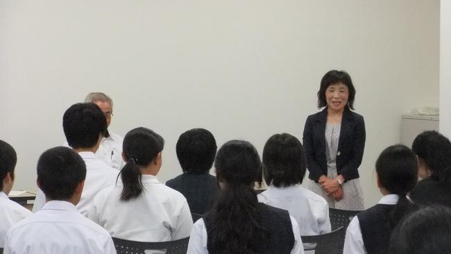 （写真）第26回猪名川町中学生国際交流推進事業結団式