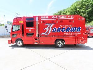 救助工作車左面