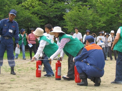 (写真)防災訓練の実施