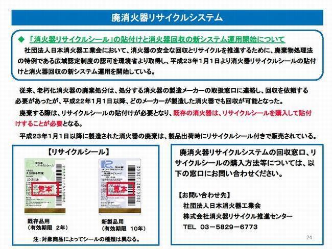 消火器リサイクルシステム