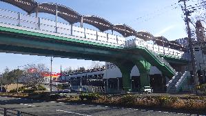 日生中央駅前連絡橋橋補修完了写真