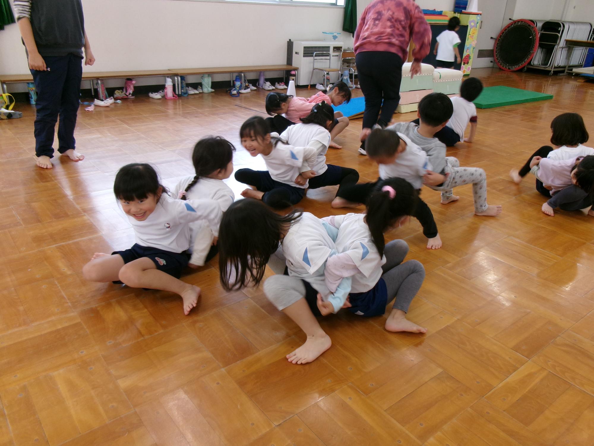 運動遊び指導の様子