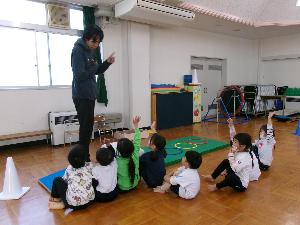 運動遊び指導の様子