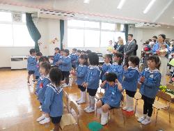 進級式の様子