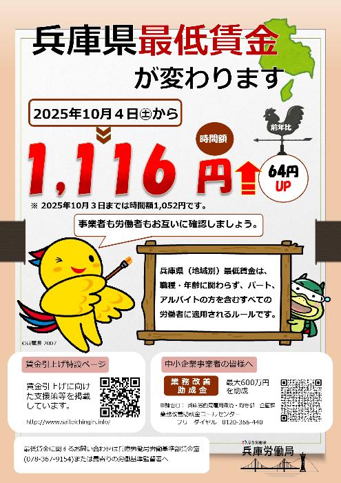 兵庫県最低賃金